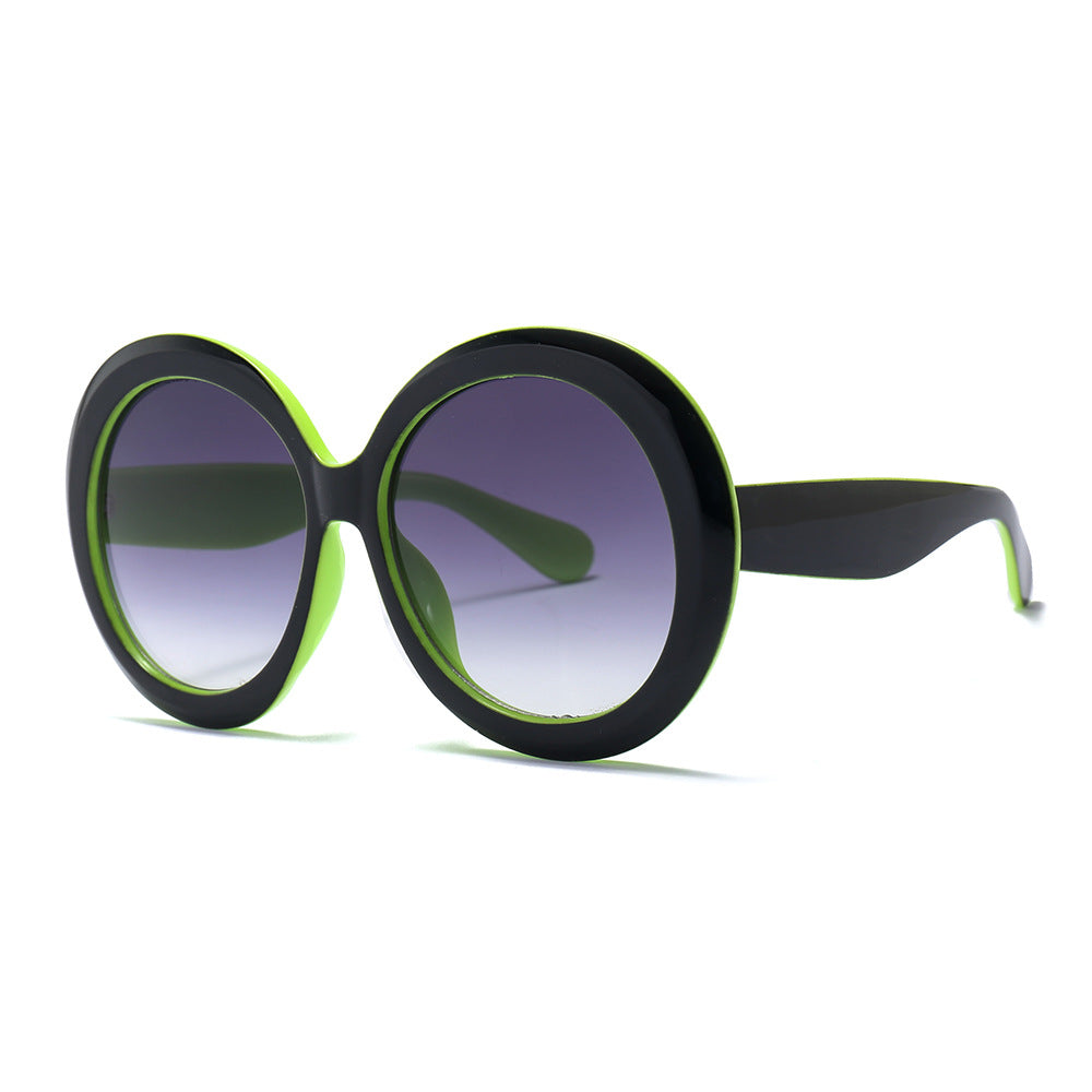 Wholesale Round large frame fashion street style personality trend Sunglasses